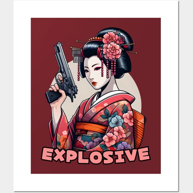 Shooting Geisha Wall Art by Japanese Fever